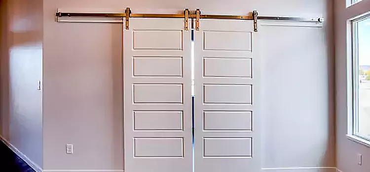 Glass Barn Door with Installation Hardware Kit Laguna Beach